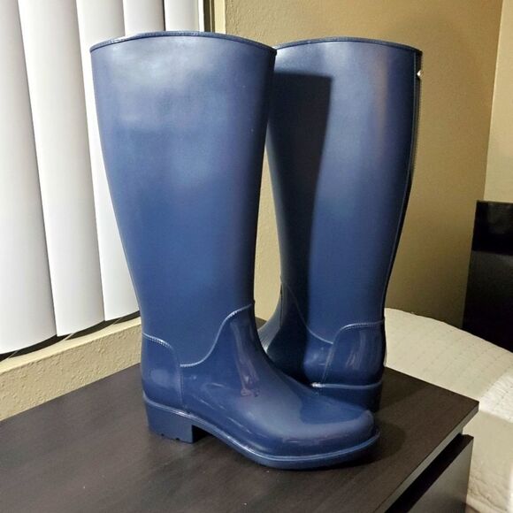 Sam Edelman Sydney Rain Boot Navy Blue Size 8 - Picture 1 of 5